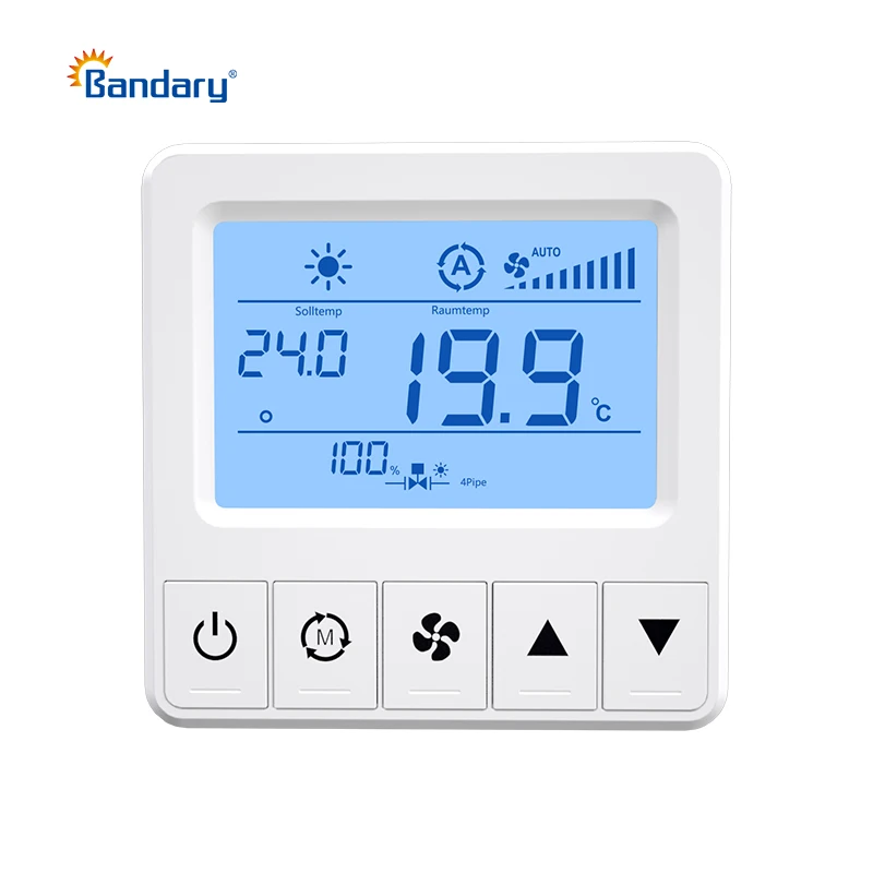 Bandary  Indoor Household Air Conditioning Controller0-10v Proportional Integral Adjustable Programmable Thermostat For Fan Coil