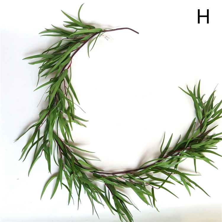 Artificial Leaves Wreath Eucalyptus Greenery Garlands for Home Wedding Decor
