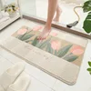 Langage floral imitation cachemire - kaki crème
