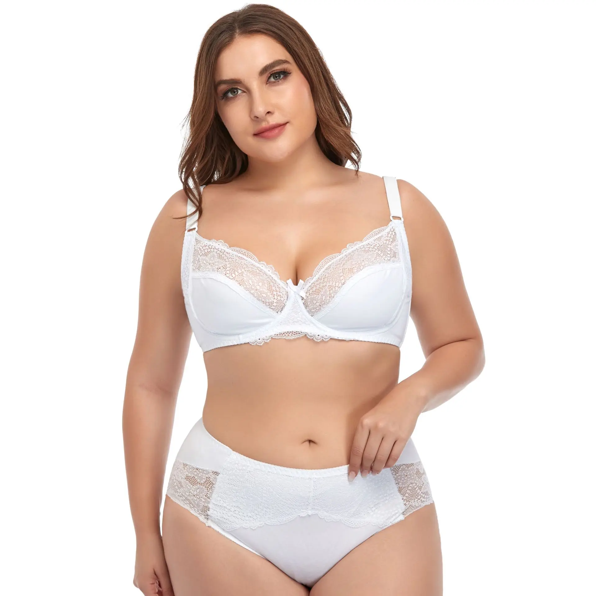 Women Bra Wired Lace Plus Size Baju Dalam Wanita Berwayar