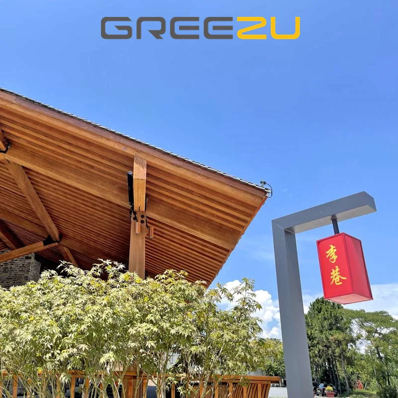Structurally Engineered Prefabricated Bamboo Beams Wood Kiosk Cross Laminated Bamboo Column and Beams for House Use