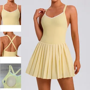 GYM Fitness Slim Sport Wear Yoga Running Golf Tennis Wear With Shorts