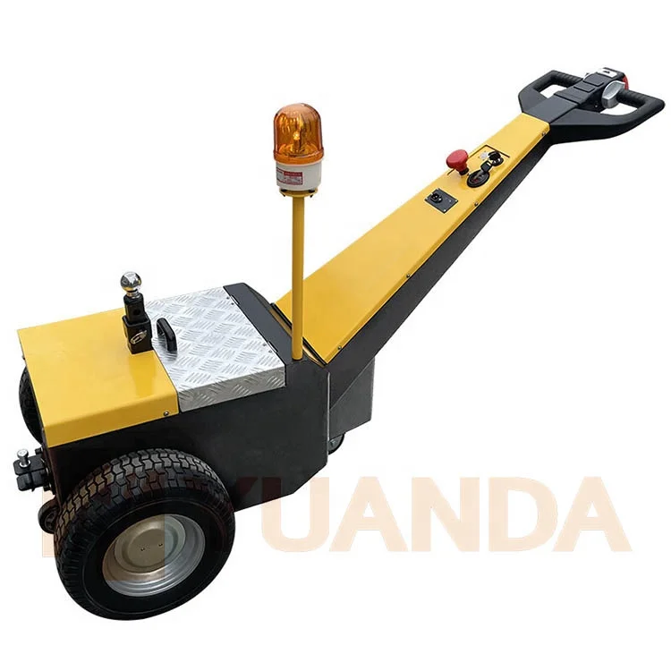 Smart Light Mini Small Hand Pull Walk Electric Battery Master Tow Trailer Lug Tug Tractor Mover for Carry Transfer Trolley Cart