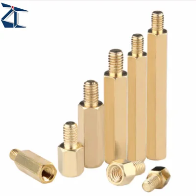 Fast Supply Speed M3 M4 M6 M8 M10 304 316 Stainless Steel Brass Round and Hex Threaded PCB Male Female Spacer Standoff Bolts