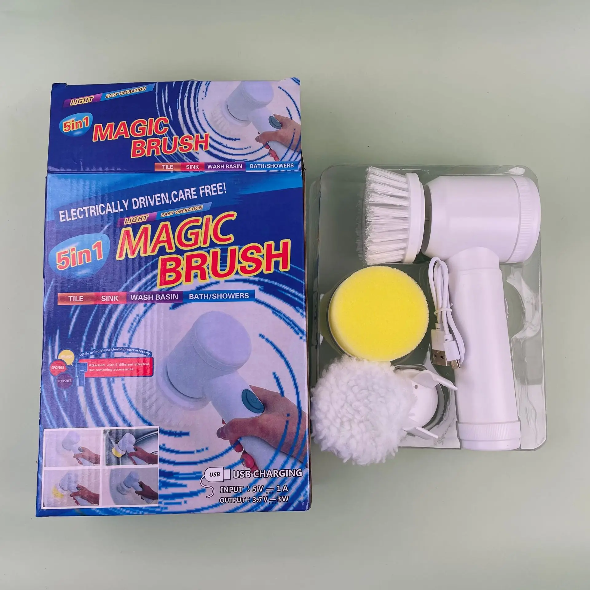 Battery Electric Cleaning Brush Electric Cleaning Brush Rechargeable