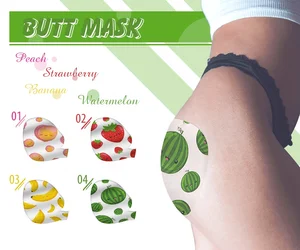 Watermelon Cruelty-free Vegan Formula Female Body Firming Hydrating Smoothing Sheet Hip Care Butt Mask