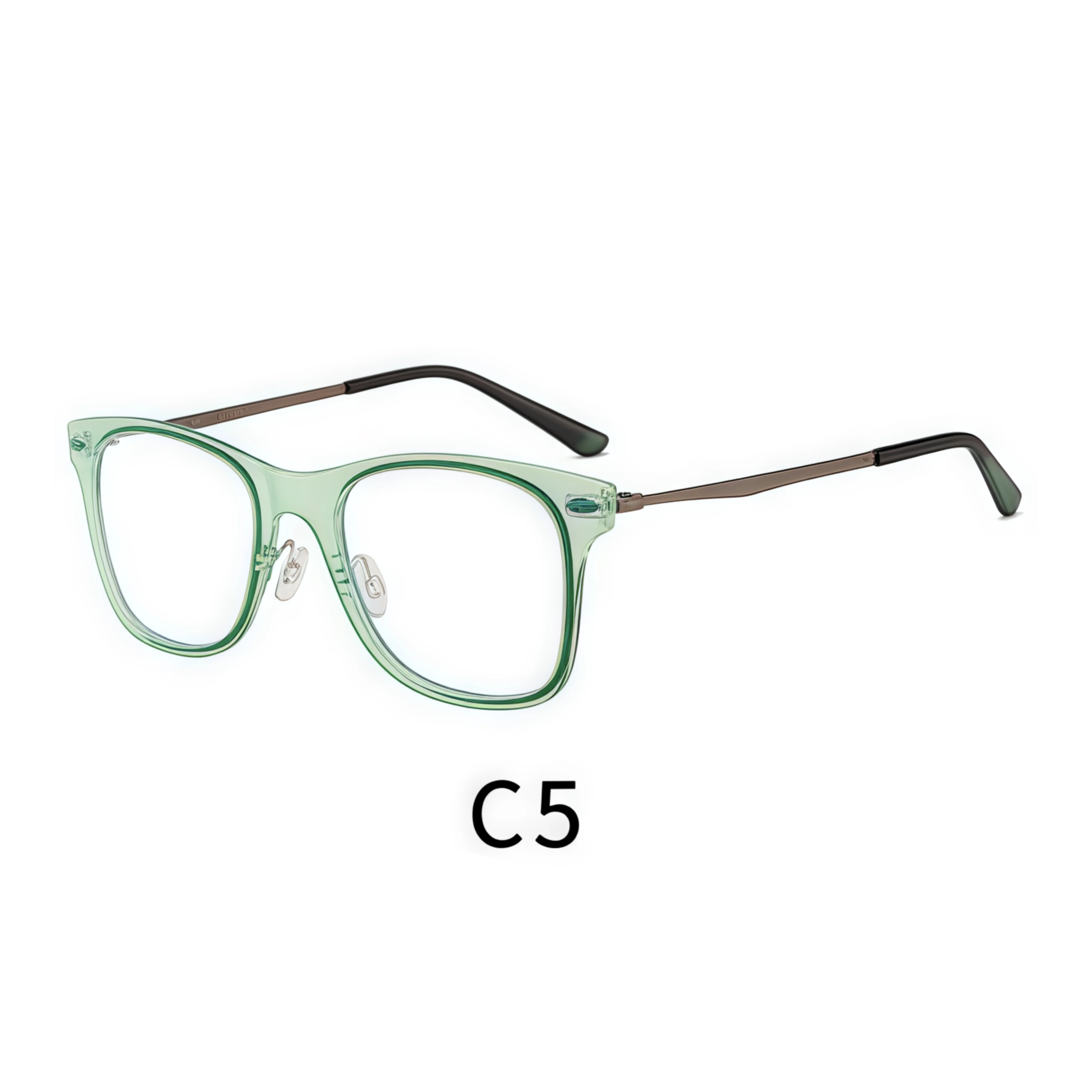 Unisex Square-Frame HD Reading Glasses for Oval Face
