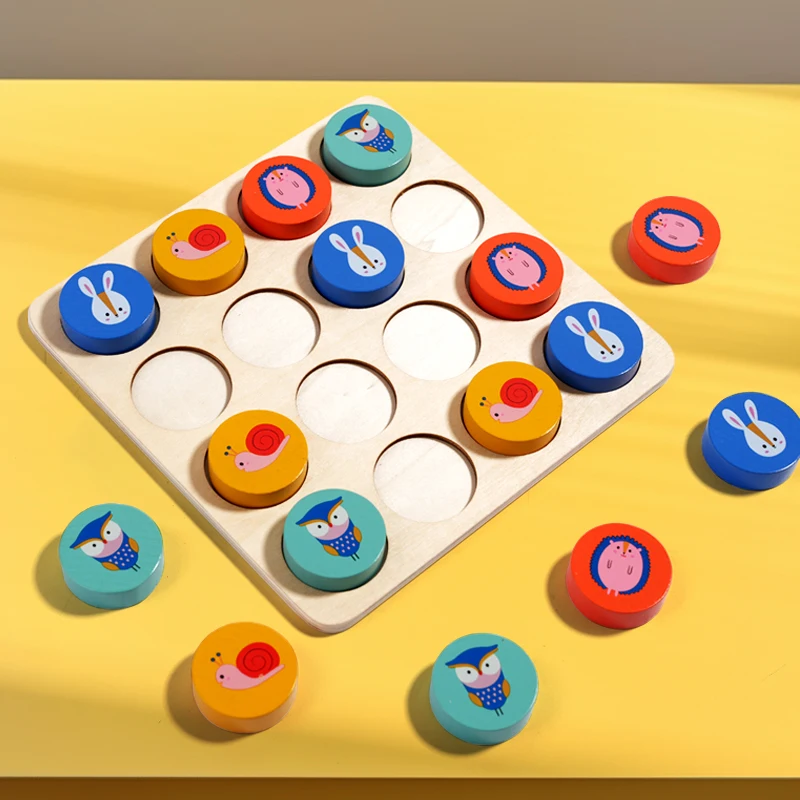 Funny Toy Enlightenment Sudoku Game Wooden Toy Logical Thinking Game Sudoku Interactive Game for Children