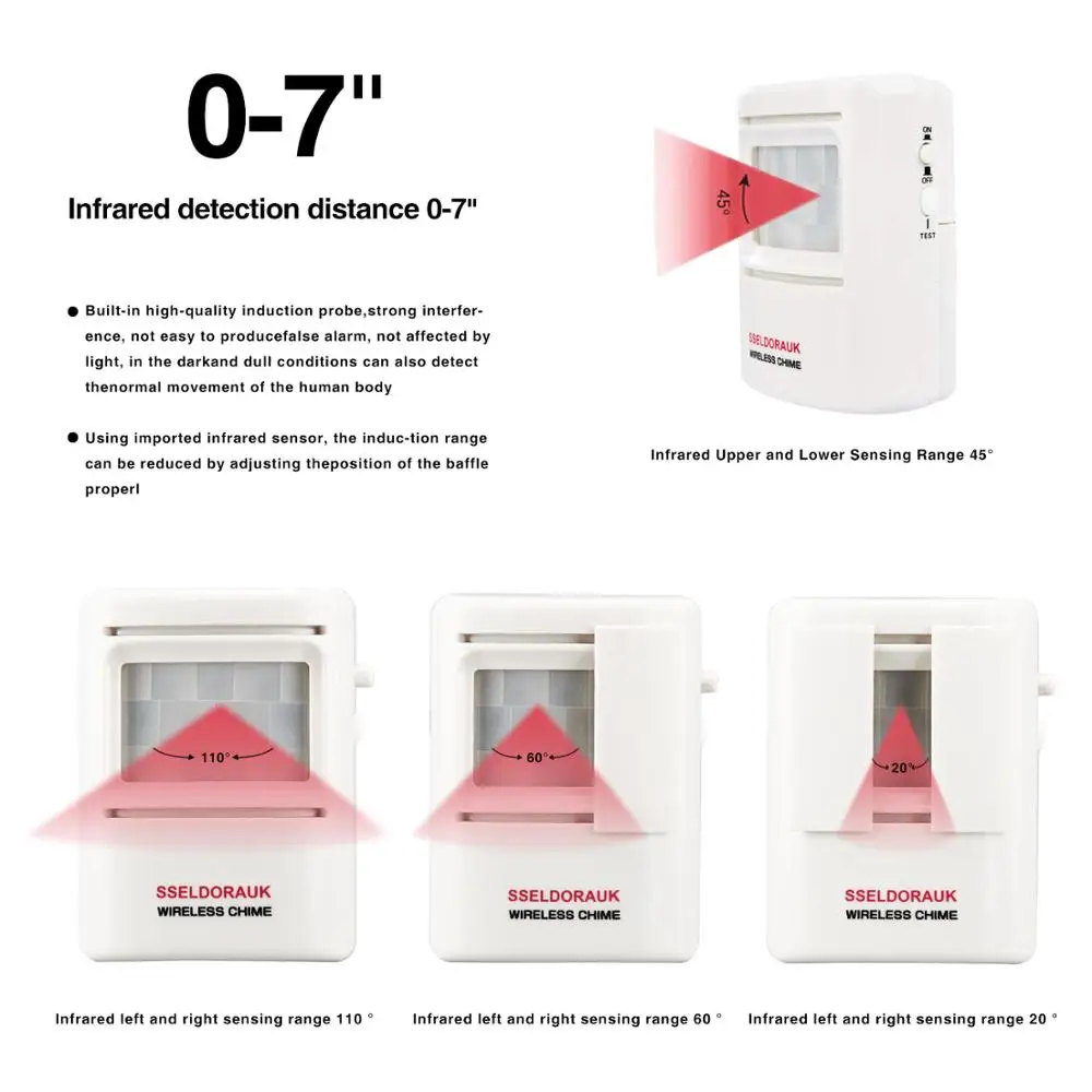 
 Беспроводной датчик движения тела для домашних животных, Электронная сигнализация baoji с pir-датчиком для комнаты, умного дома, квартиры, лай для глухих собак  