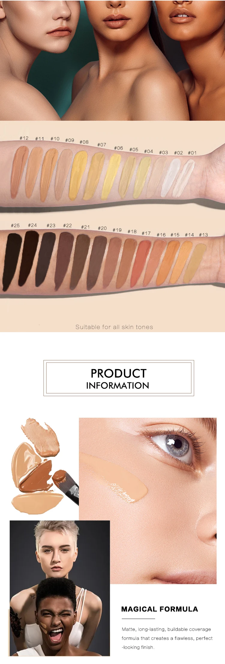 black skin liquid foundation