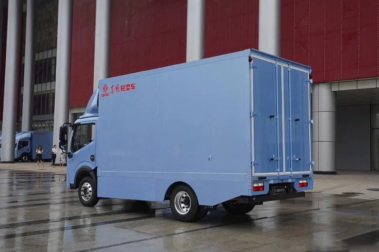 Dongfeng 380km fast charging light 1.5 ton 4x2 electric box cargo van minivans camioneta electrica prices
