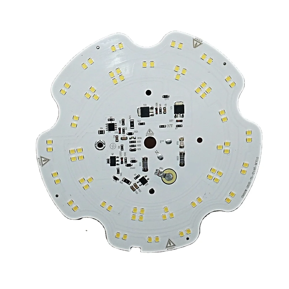 LED PCB module DOB SMD2835 50W module custom round module board pcb for indoor light pcb assembly