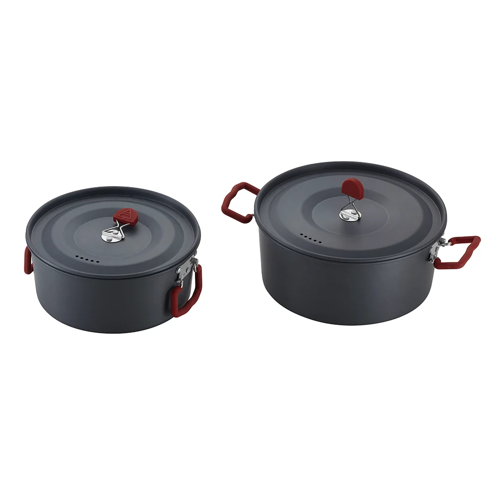 Hot Selling Durable Nonstick Hiking Equipment Cookware Set Picnic Outdoor Bbq Cookware