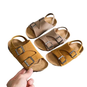 Fashion Outdoor Summer Clog Arch Support Flat Cork Sole Mule Shoes Birken Sandals for Kids Unisex Boys and Girls