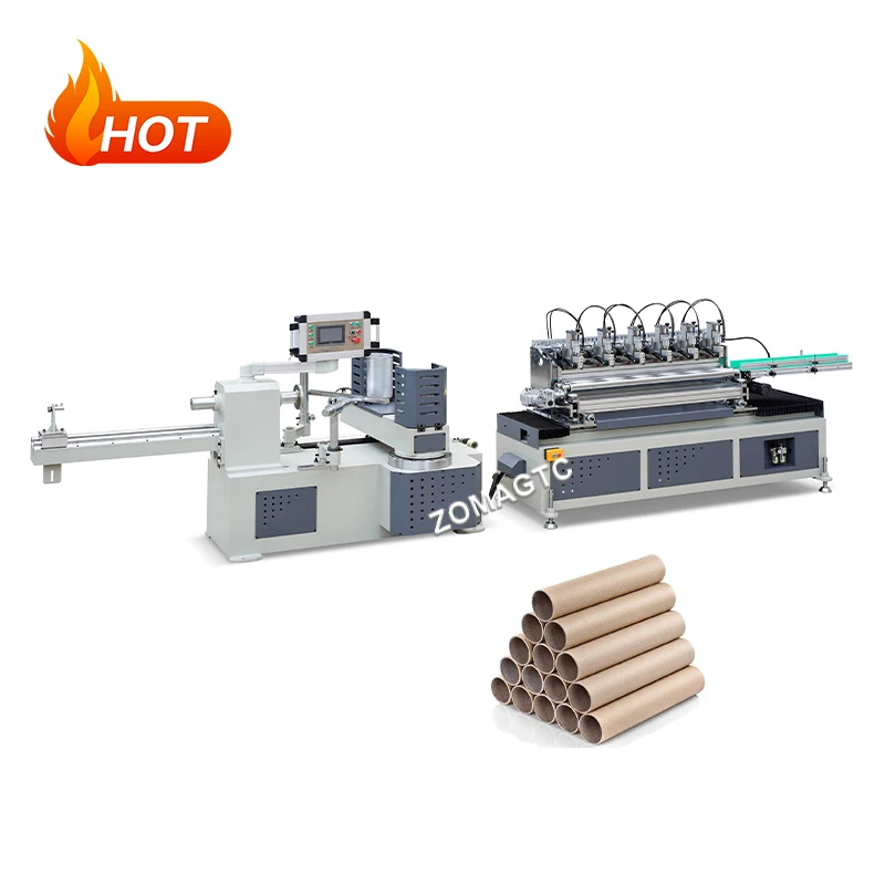 High Speed Automatic Paper Tube Core Making Machine for Tissue Paper Roll Core  Paper Processing Machinery