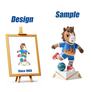 Shengye OEM ODM Hand-Made Plastic Vinyl Football Horse Action Figure Toy for Company Promotion Mystery Blind Box Figure Statues