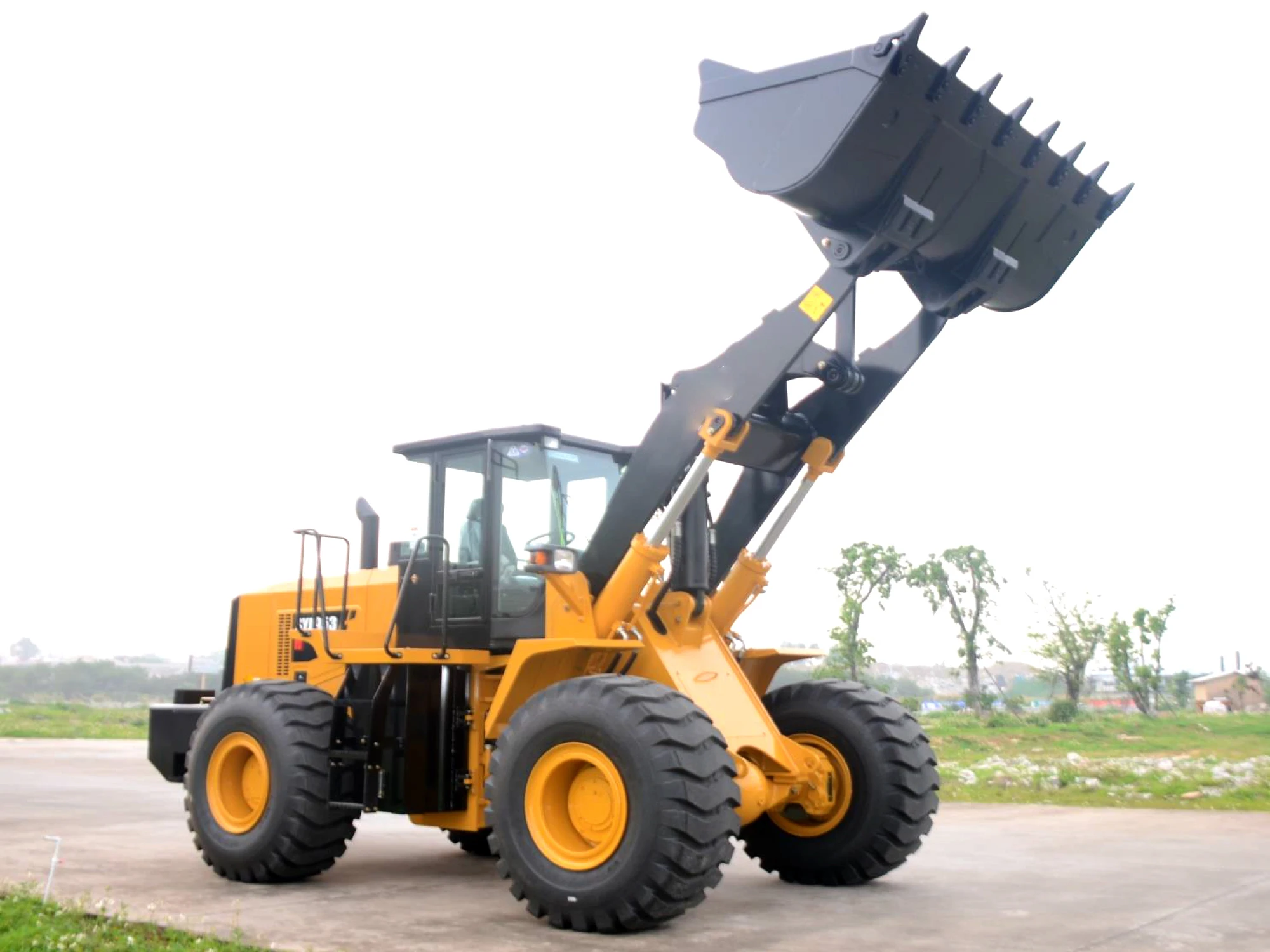 6 Ton Front Wheel Loader SYL953H With 4CBM Bucket Capacity for Sale