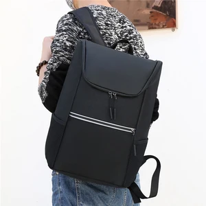 Eastshine Oxford PU Cloth Pack Men's Ladies Black Laptop Bag USB Charging Schoolbag Anti Theft Multifunctional Backpack