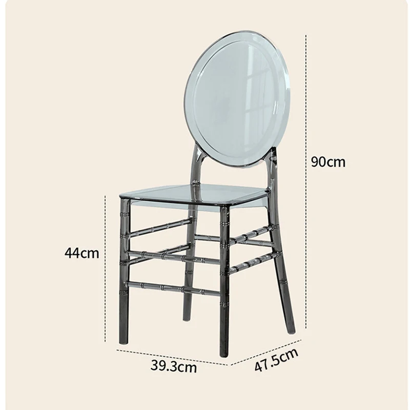 Acrylic Wedding Chair with Cushion Plastic Chair for Event wedding and event chairs