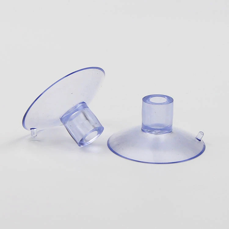 Pvc Suction Cup With Top And Side Pilot Hole For Glass Table/clear