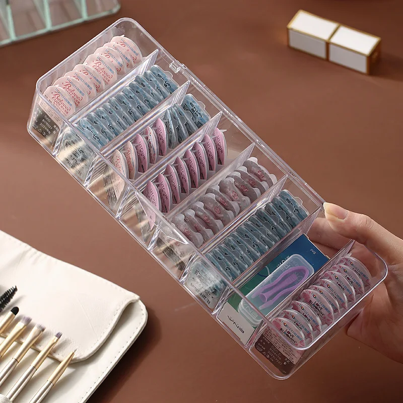 Large-capacity Daily Disposable Multi-package Dustproof Contact Lens Storage Box Organized by Transparent Cover