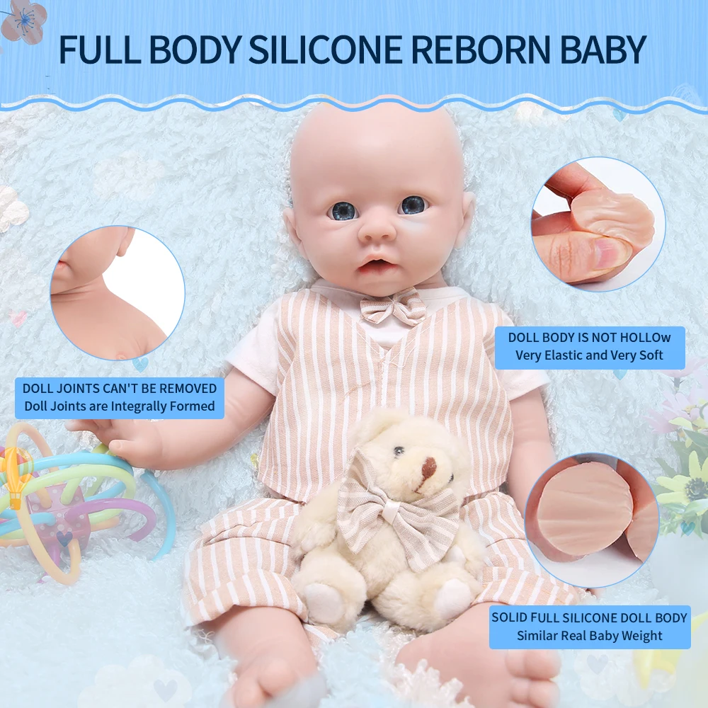 20 Inch Full Body Silicone Reborn Baby Dolls Wholesale - Buy Reborn ...