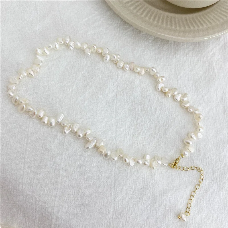 Unique Genuine Dainty Small Pearl Beads Beaded Chain Necklace Bracelet Set Necklaces With Gold Pendant Also Available