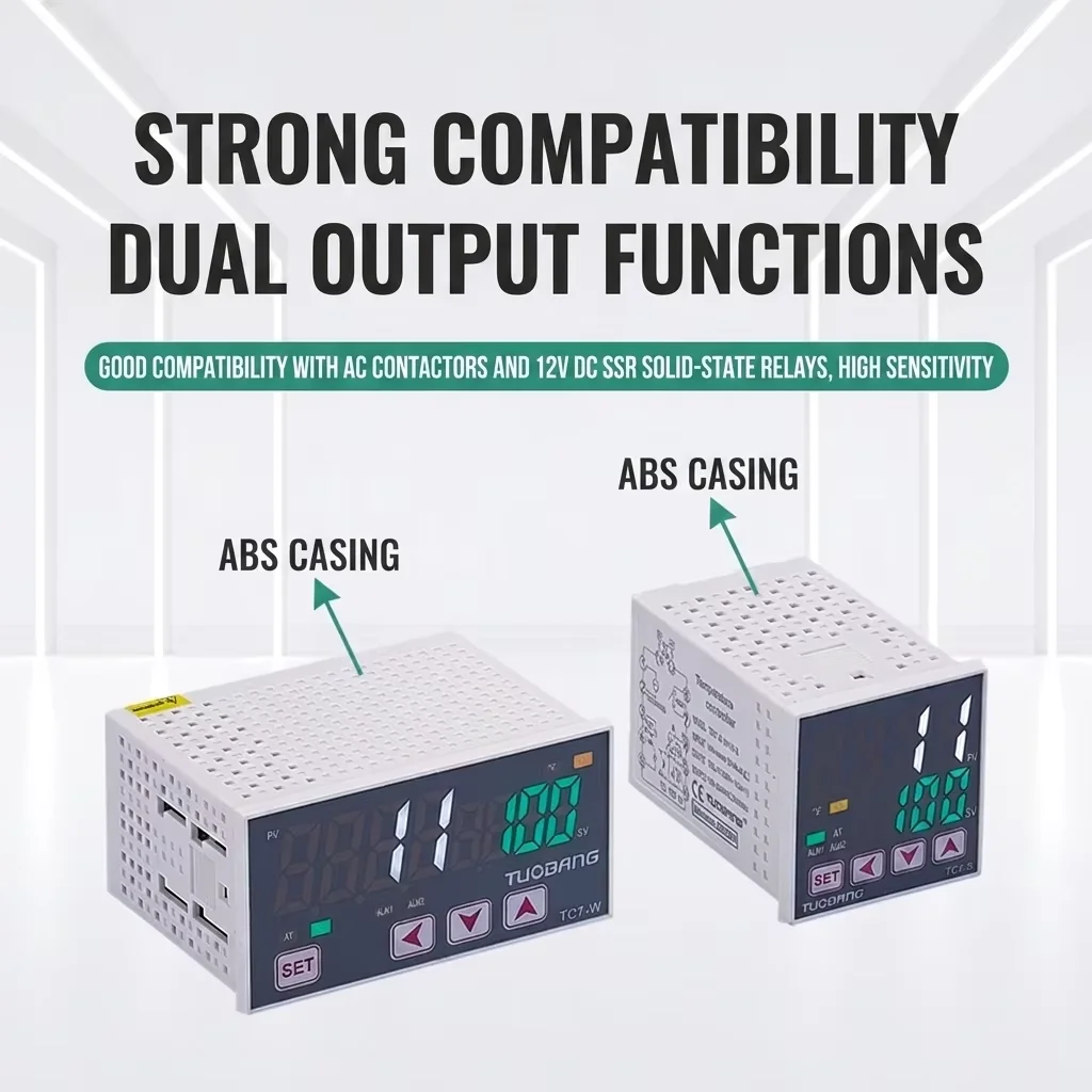 TUOBANG Smart LED Display Temperature Controller TC7-S/M/H/L W1G-2 Universal Input Industrial PID Thermostat for Extrude