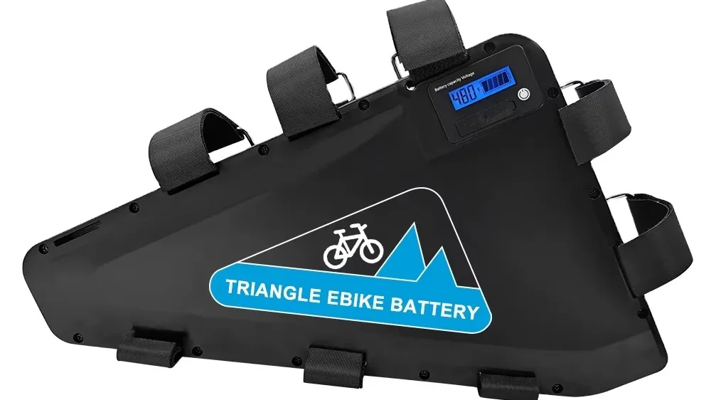 Small Triangle Battery 48V 52V 52 Volt 60V 72V E Bike Triangle Soft case  20AH 25AH 30AH 35AH Ebike Box Fit 1500W 5000W Motor