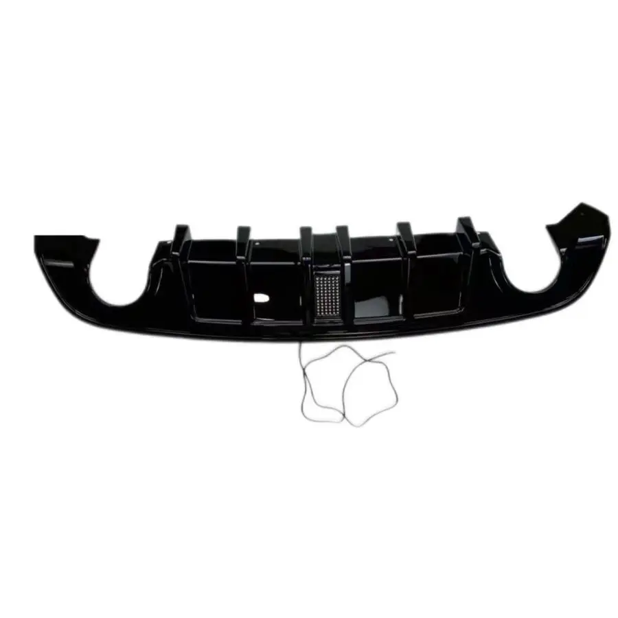 TIYPEOR Rear Bumper Diffuser with Led Light  for Dodge Charger 2015- 2023 RT Auto Bumper Diffuser ABS Plastic