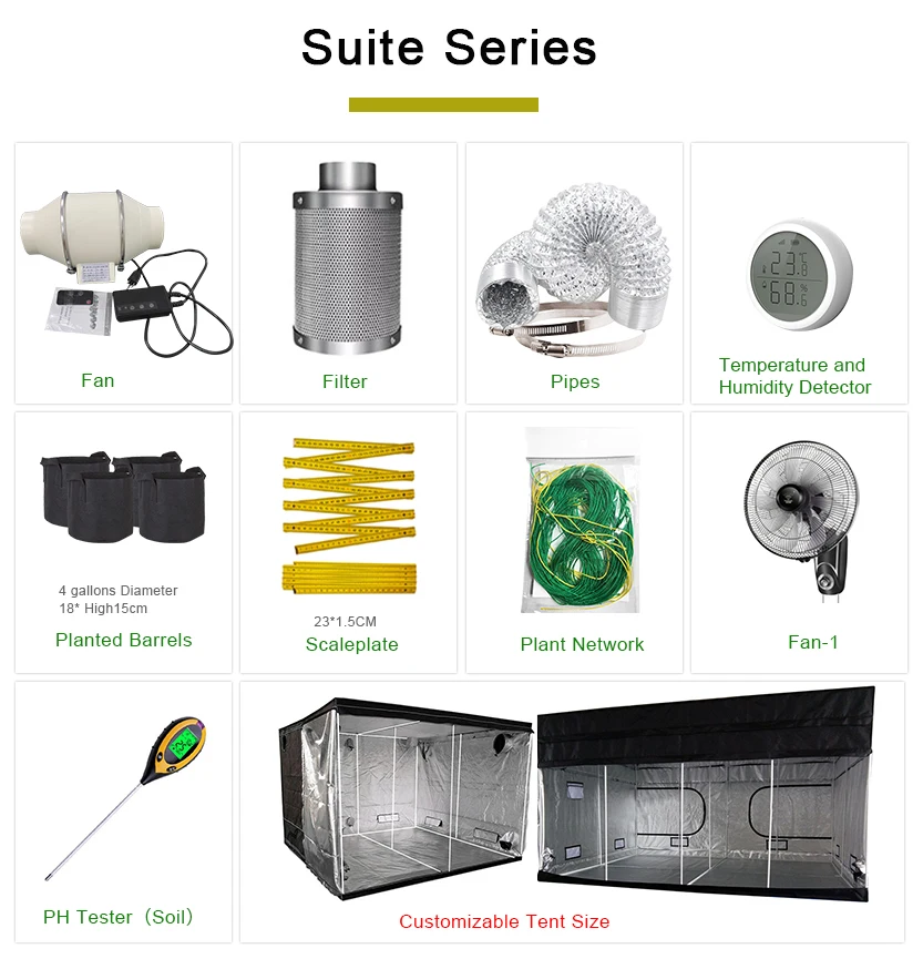 Factory Direct Supply Hydroponic Indoor Grow Tent Complete Kit,Indoor