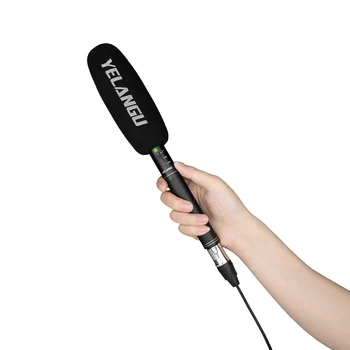 Yelangu Professional Handheld Noise Cancelling Portable Live Streaming Light-weight Wired Microphone MIC07 detail image