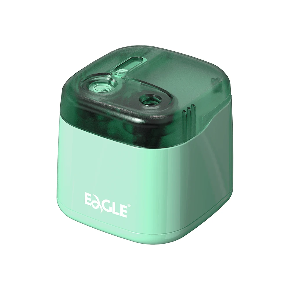 Eagle EG-5162 Cylindrical Cute Plastic Metal Student Fancy Desktop Electronic CE Certified Battery Operated Pencil Sharpener