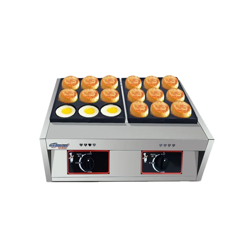 Factory Supply Mini Pancake Machine Non Stick Coating Fried Egg Burger Machine Durable Egg Burger Oven for Commercial