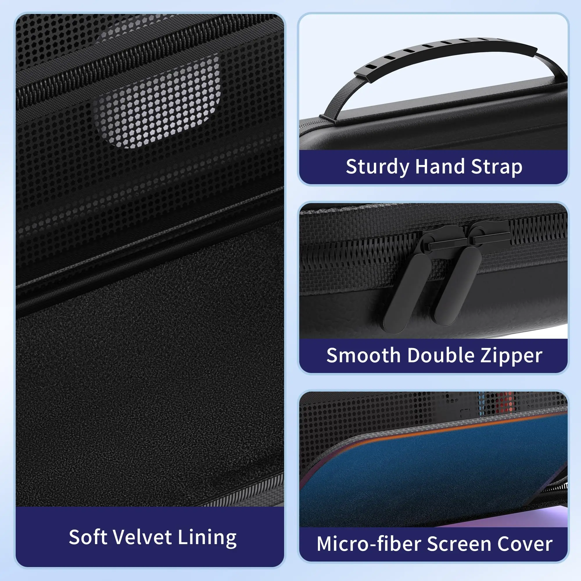 product laudtec carrying case for switch 2 2025 portable travel storage case for larger capacity carry hand bag pouch-6