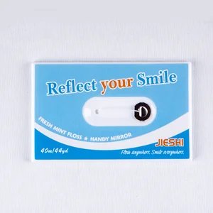 Daily Care Manufacturer Durable Price Fresh Breath Waxed Nylon Oral Dental Floss with Mirror 40M Dental Flosser