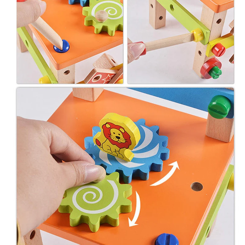 Деревянный креативный стул для сборки «сделай сам» Рабочий многофункциональная разборка ролевая игра паровой винт мастерская инструмент