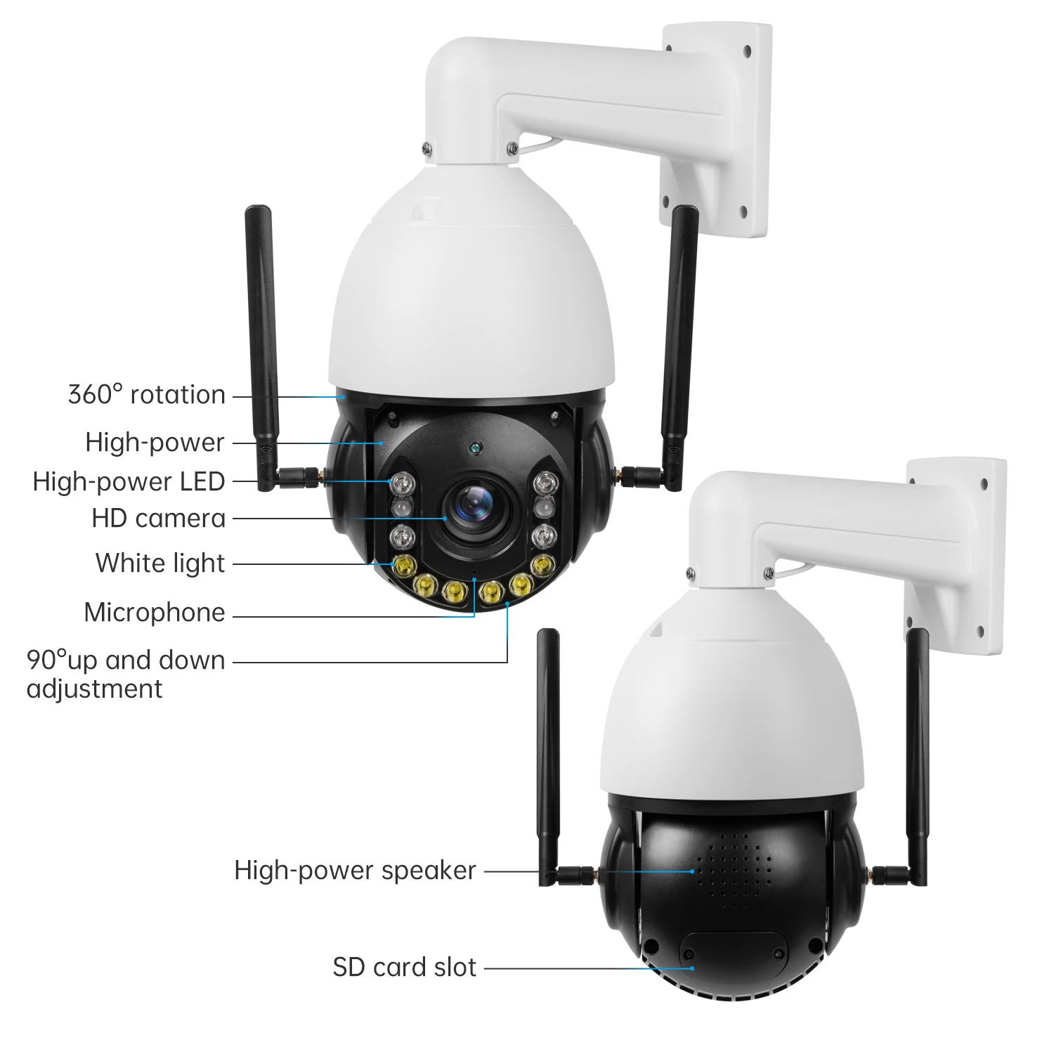 Outdoor hd Night Vision Solar Camhi 30x Zoom 4g Camera