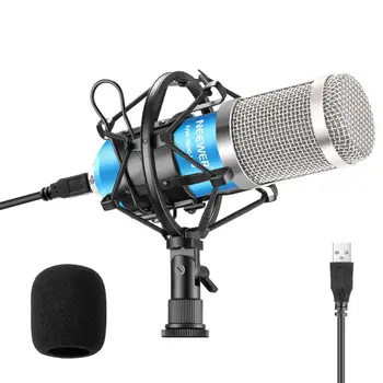 NEEWER USB Microphone 192KHZ/24Bit Plug & Play Computer Cardioid Mic Podcast Condenser Microphone+Professional Sound Chipset