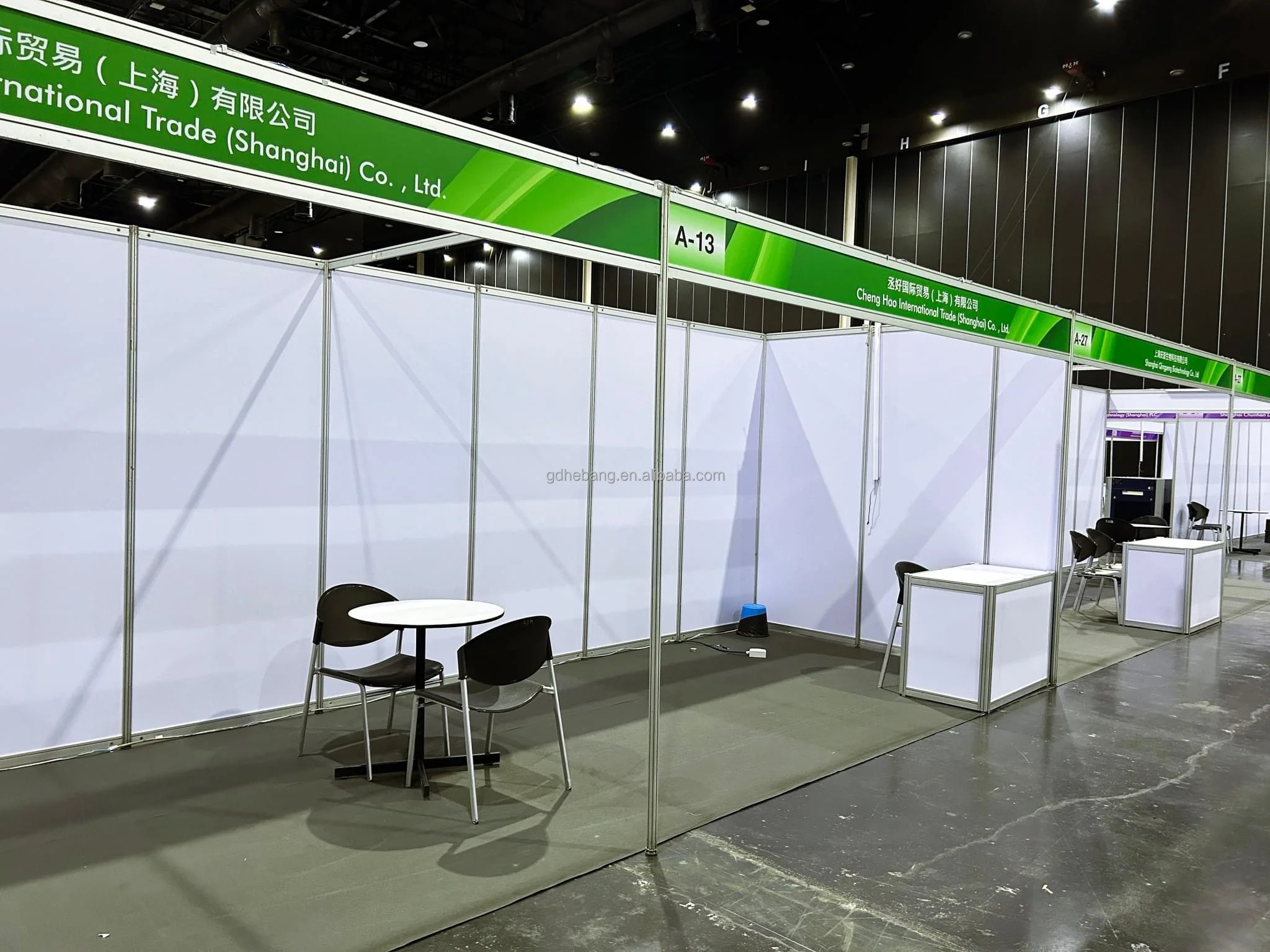 Shell Booth Round Alibaba.com: Portable shell scheme exhibition booth with table and ...