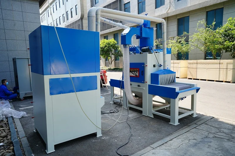 Pass Through Automatic Sandblaster Automated Sandblasting Machine for Long Parts