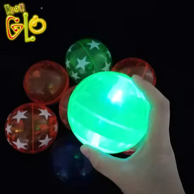 Wholesale Light Up Bouncy Ball Multi Color Led Light Up Juggling Balls ...