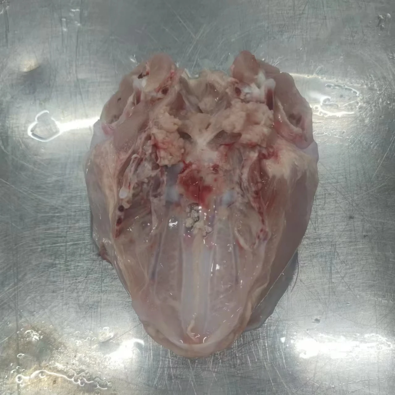 Eri Koraanin Tavoin Valmistettu Pakastekana Rinta Luulla Ja Nahalla