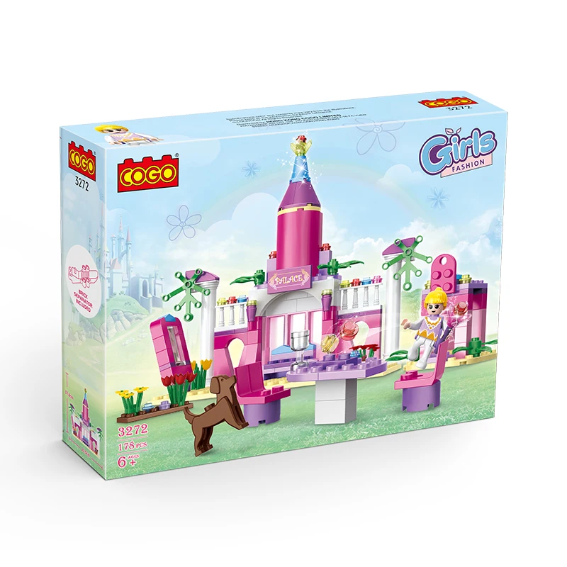 COGO 178 PCS Educational Supplies Build a Princess Castle