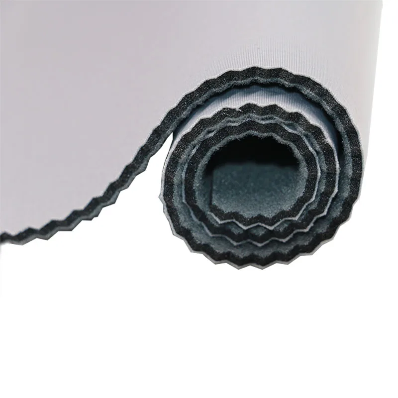 Gray Breathable high-grade Polyurethane PU  Foam Laminated elastic fastening  fabrics for medical treatment