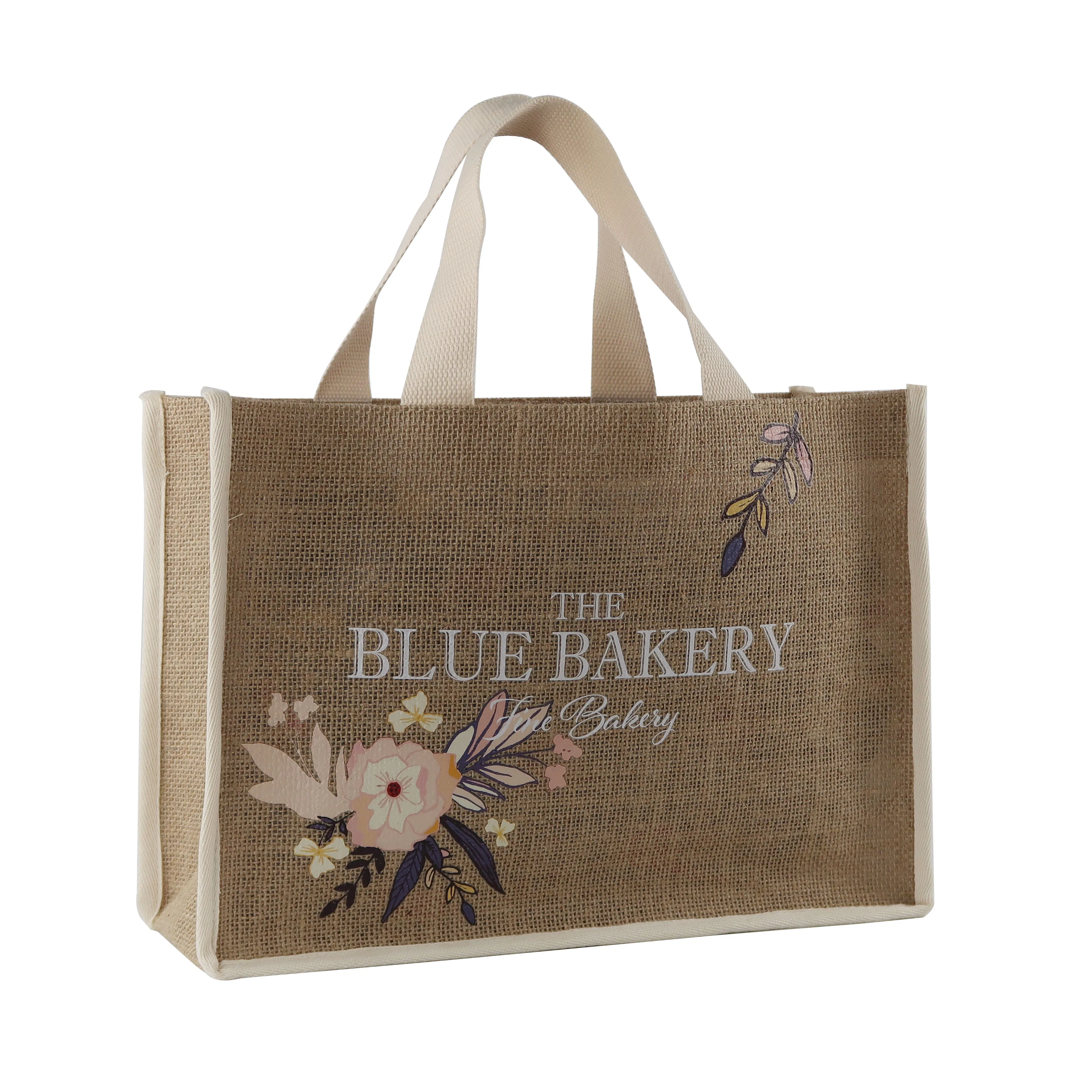 large jute tote bag