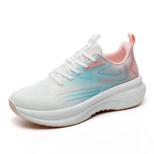 K2506 New Women's Shoes Summer Mesh Shoes Breathable Thick Sole Elevated Casual Sports Women's Shoes