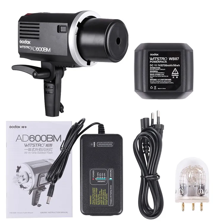 AD600BM 600W Studio Flash Light Portable Outdoor Studio Flash Light for AD600 Series Photography Strobe Flash Light