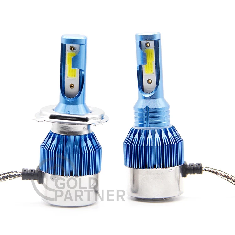 Cheap Price 12v White C6 Led Headlight Bulb 36w 3800lm Cob H1 H7 H11 H3