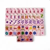 Fichas de Mahjong Americano de Acrílico Rosa Perlado